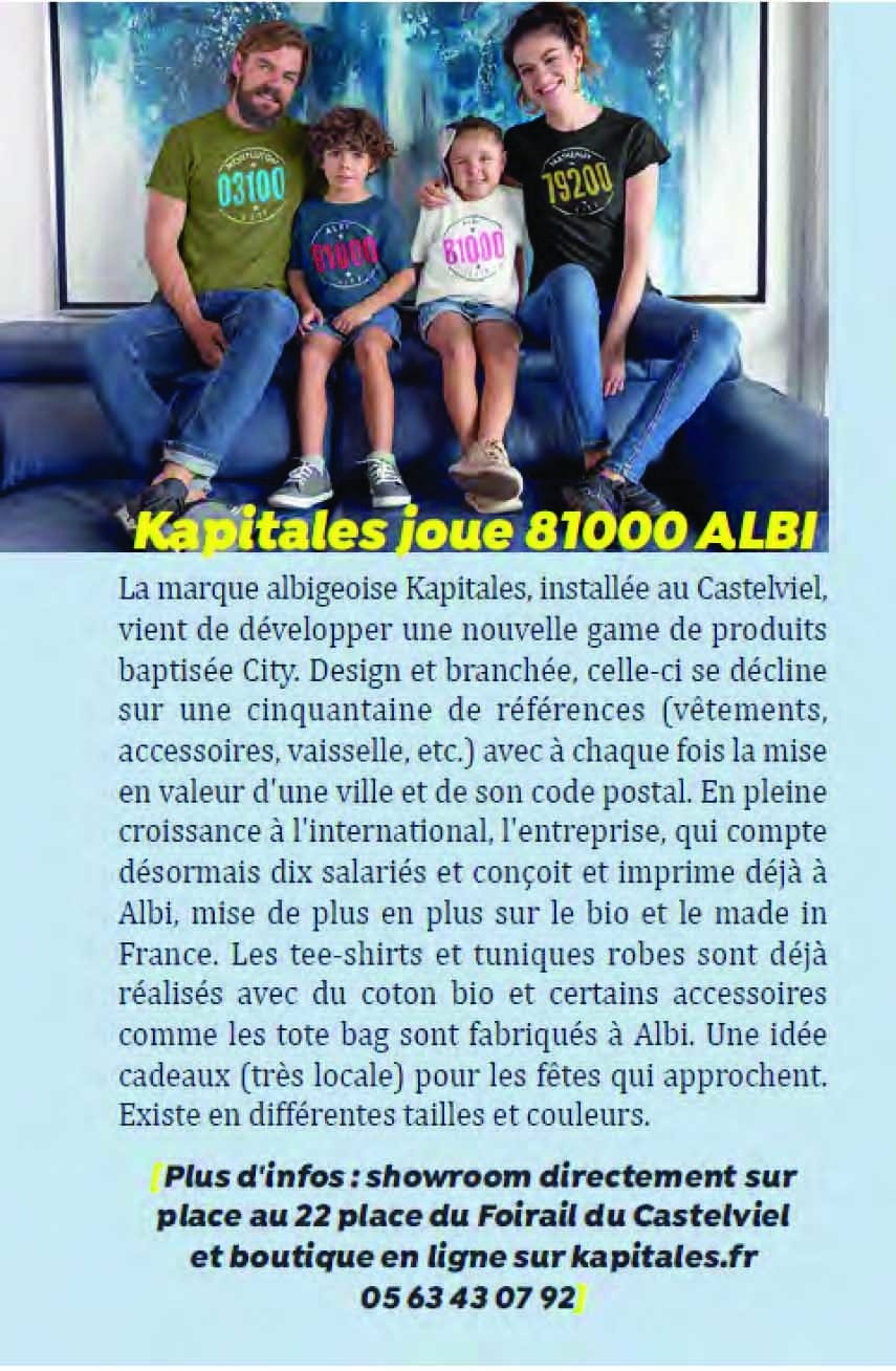 Albi Mag article d’octobre 2020