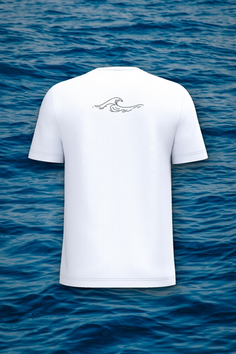 T-shirt Homme Côte Atlantique, blanc, vue de dos