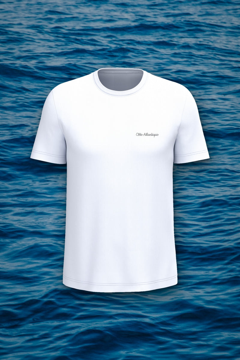T-shirt Homme Côte Atlantique, blanc, vue de face
