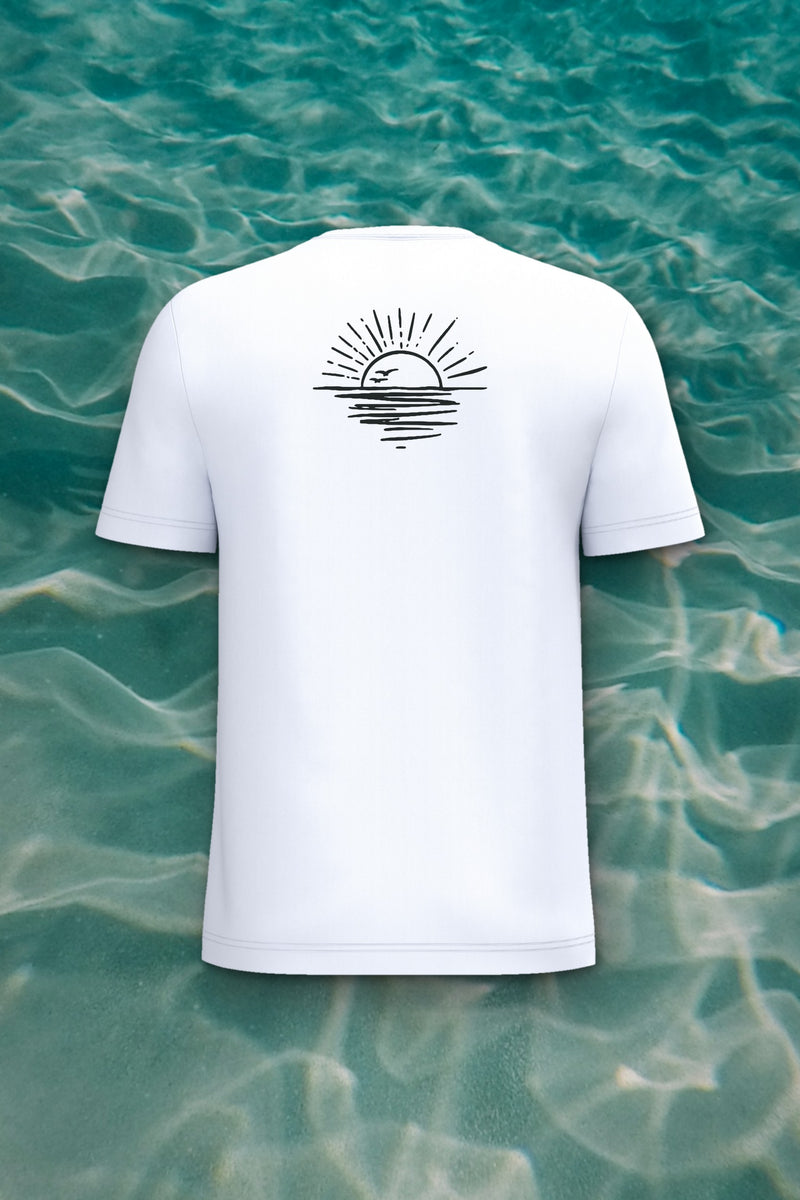 T-shirt Homme Côte d'Azur, blanc, vue de dos