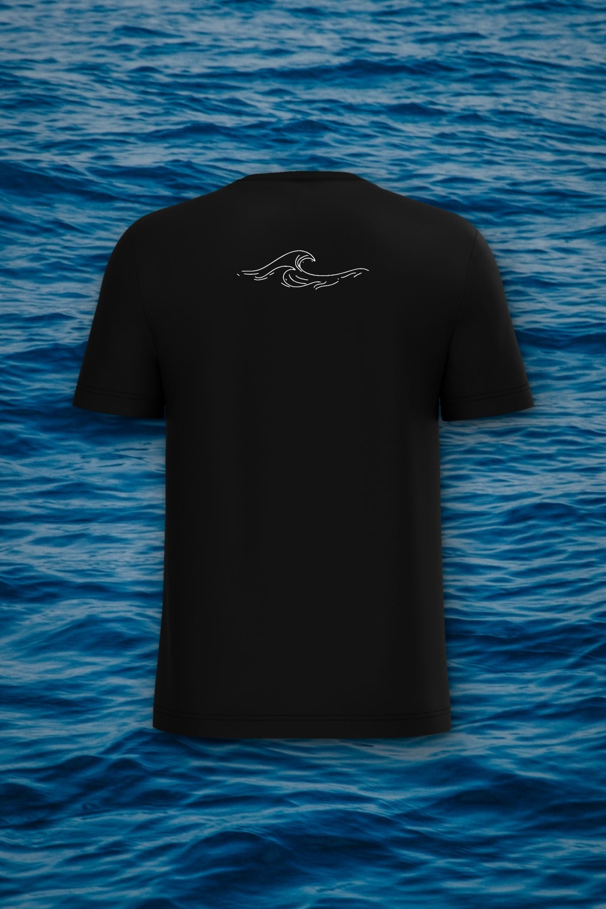 T-shirt Homme Côte Atlantique, noir, vue de dos