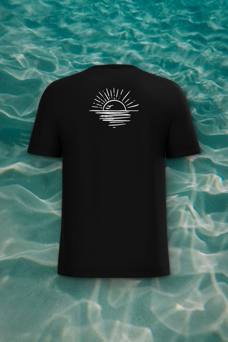 T-shirt Homme Côte d'Azur, noir, vue de dos