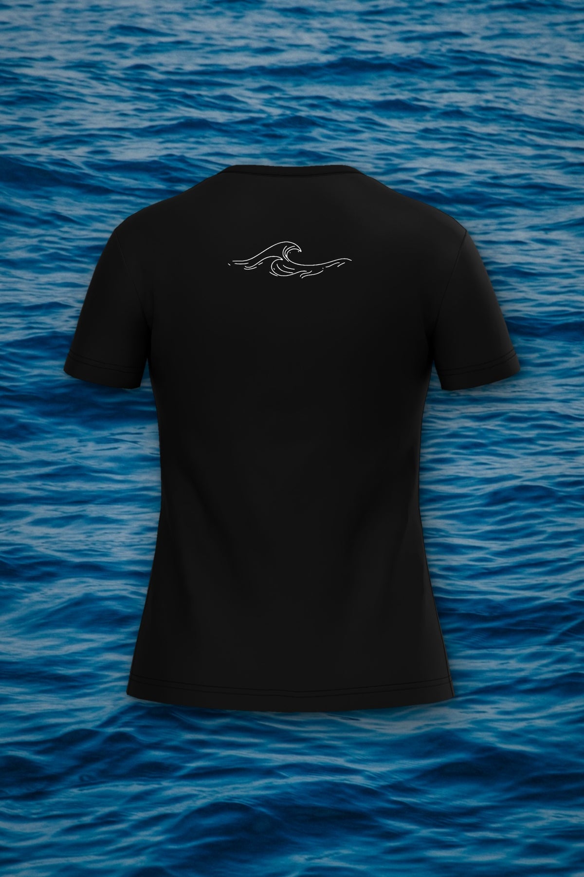 T-shirt Femme Côte Atlantique, noir, vue de dos