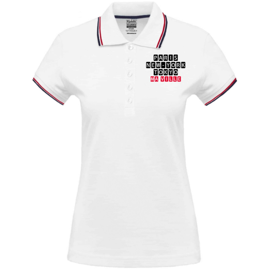 Polo Tricolore Femme-2