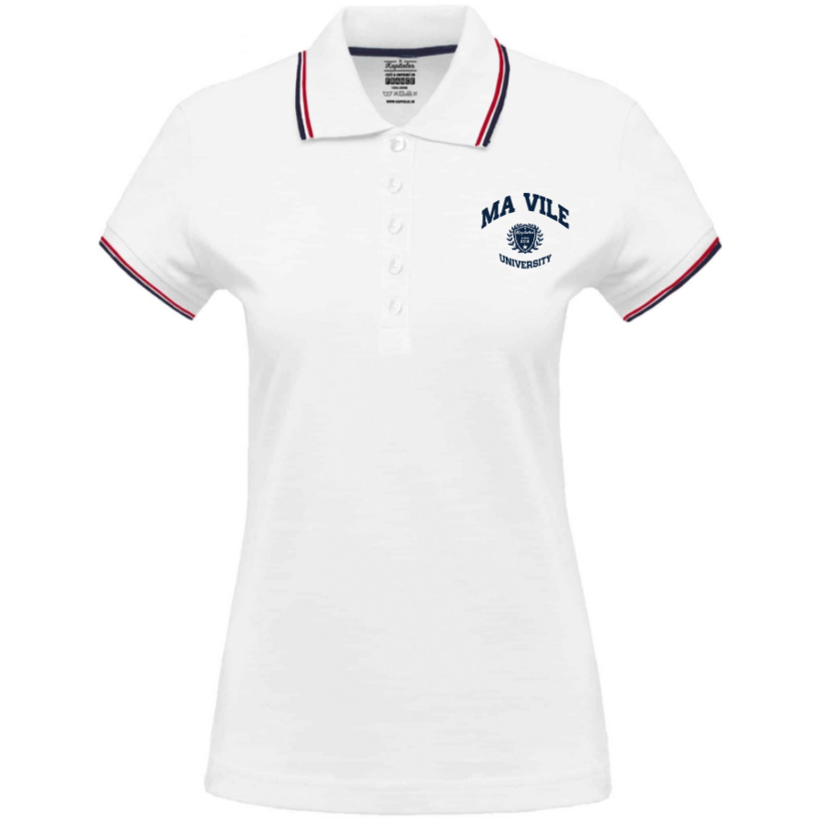Polo Tricolore Femme-5