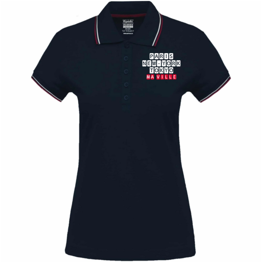 Polo Tricolore Femme-2