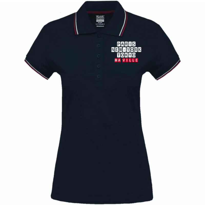 Polo Tricolore Femme-2