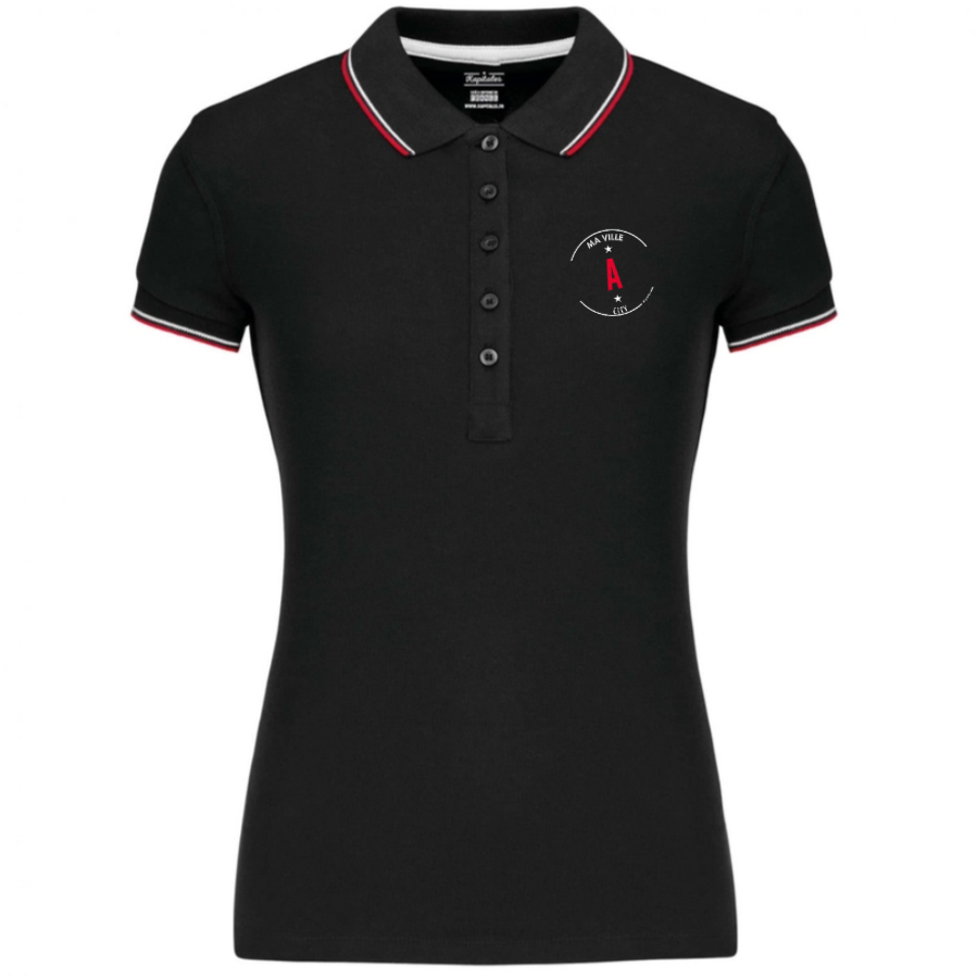 Polo Tricolore Femme-3