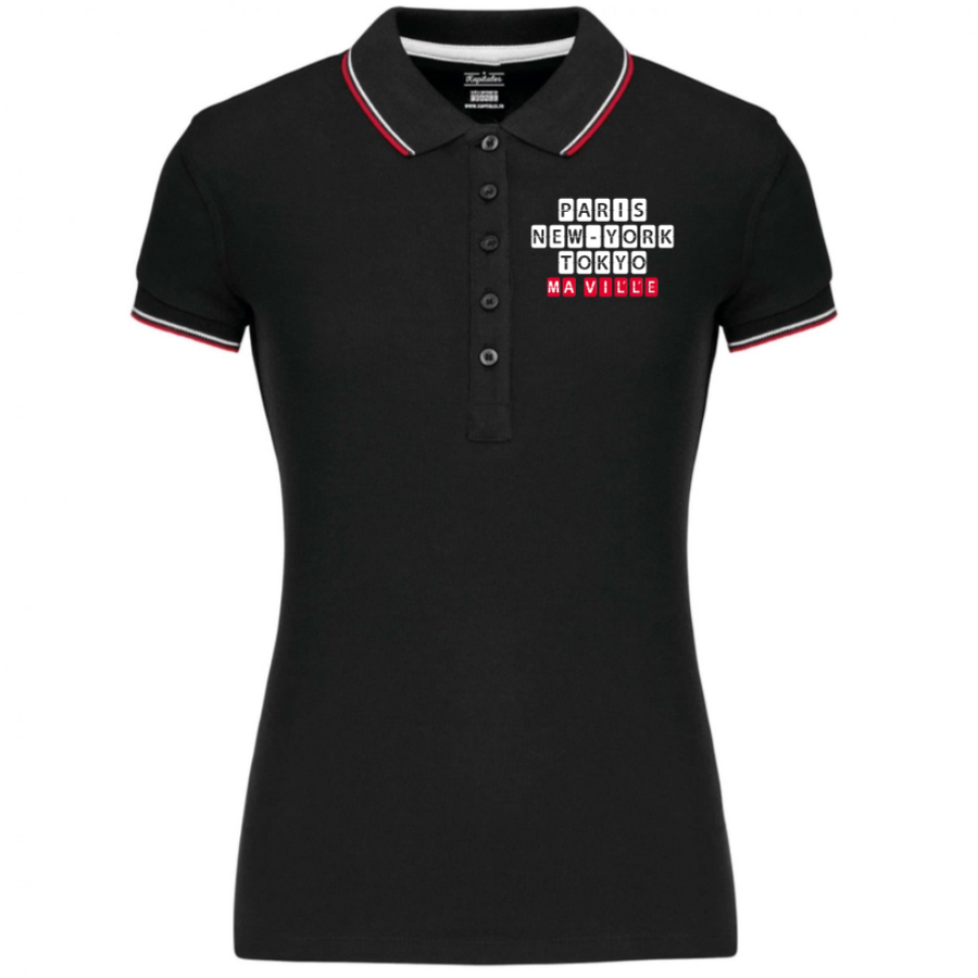 Polo Tricolore Femme