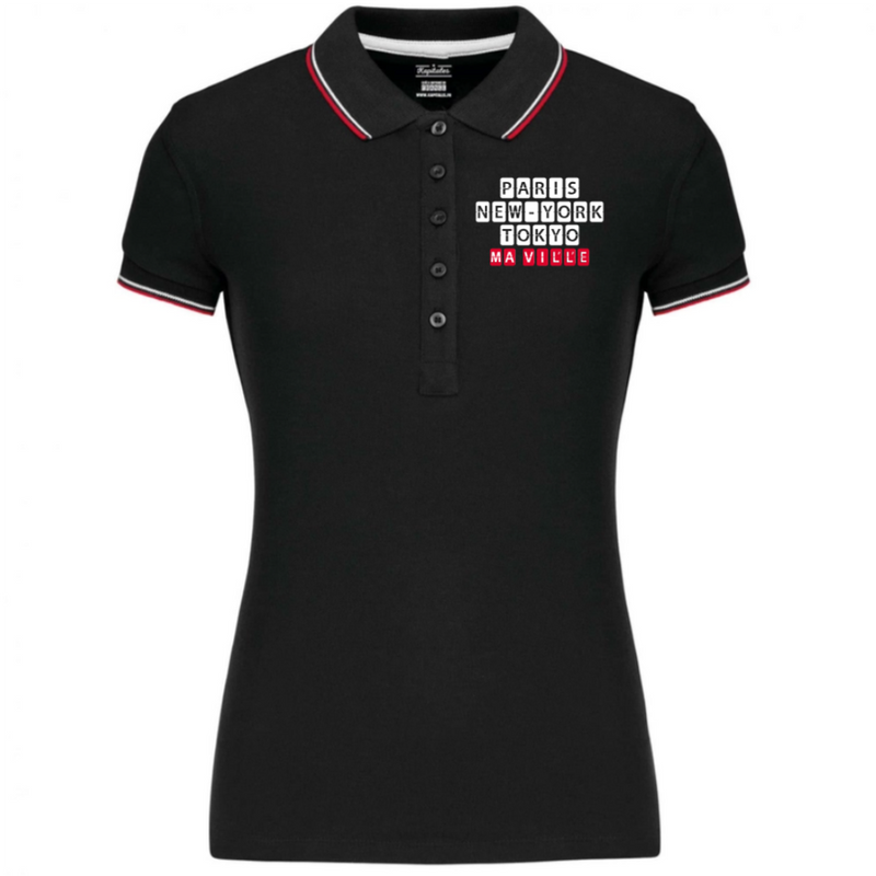 Polo Tricolore Femme-2