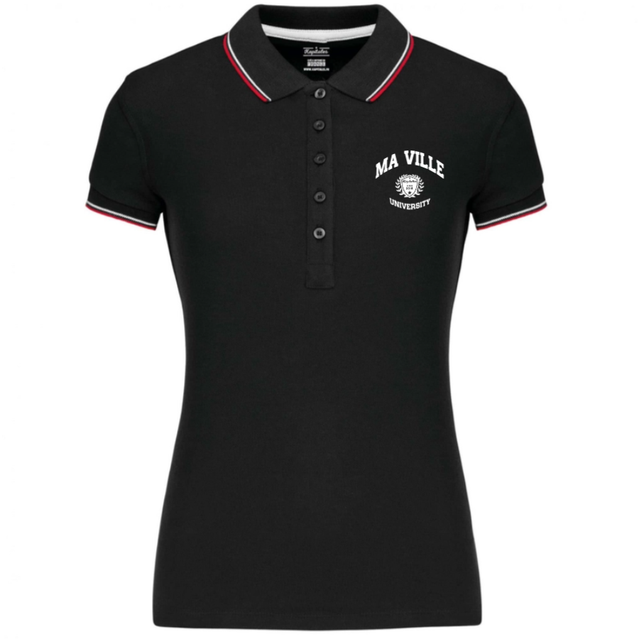 Polo Tricolore Femme-5