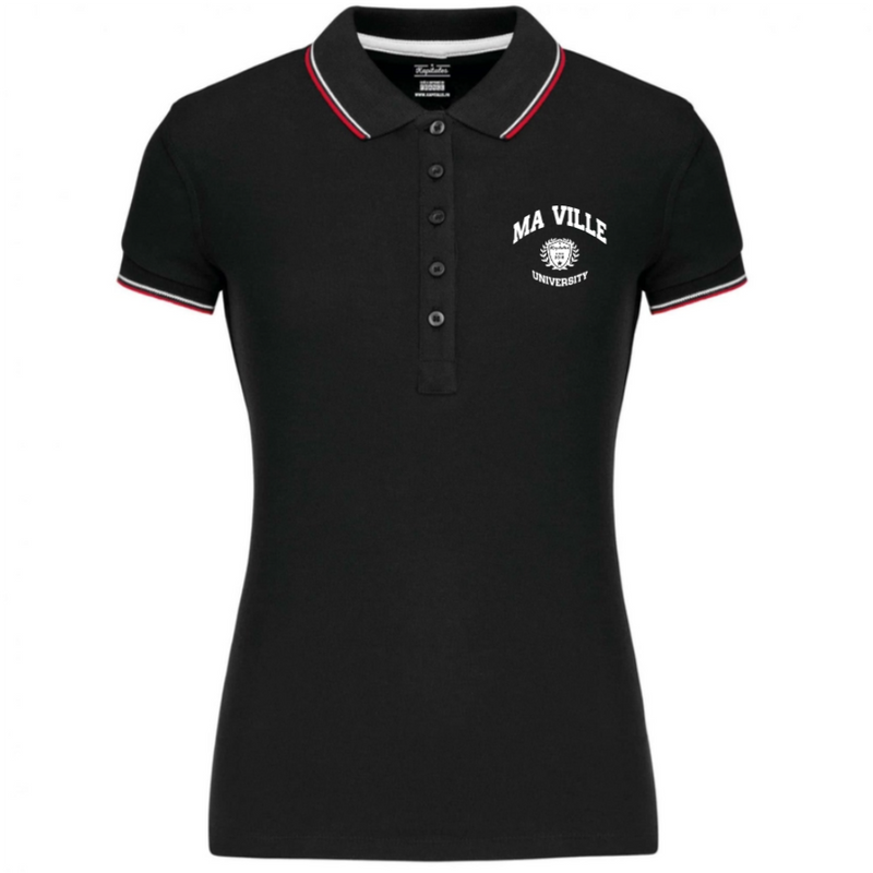 Polo Tricolore Femme-5