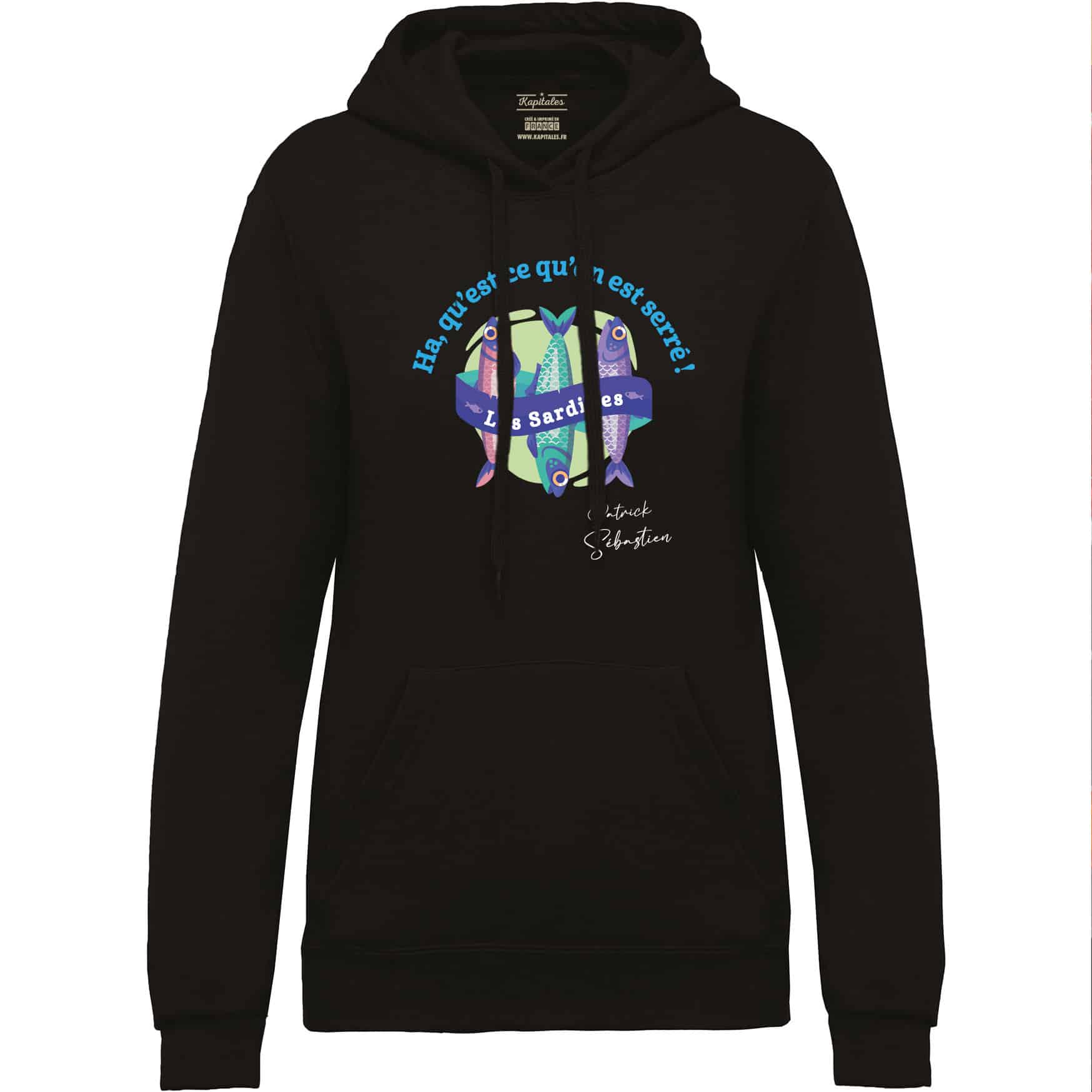 PATRICK SEBASTIEN WOMEN'S SWEATSHIRT "LES SARDINES"-3