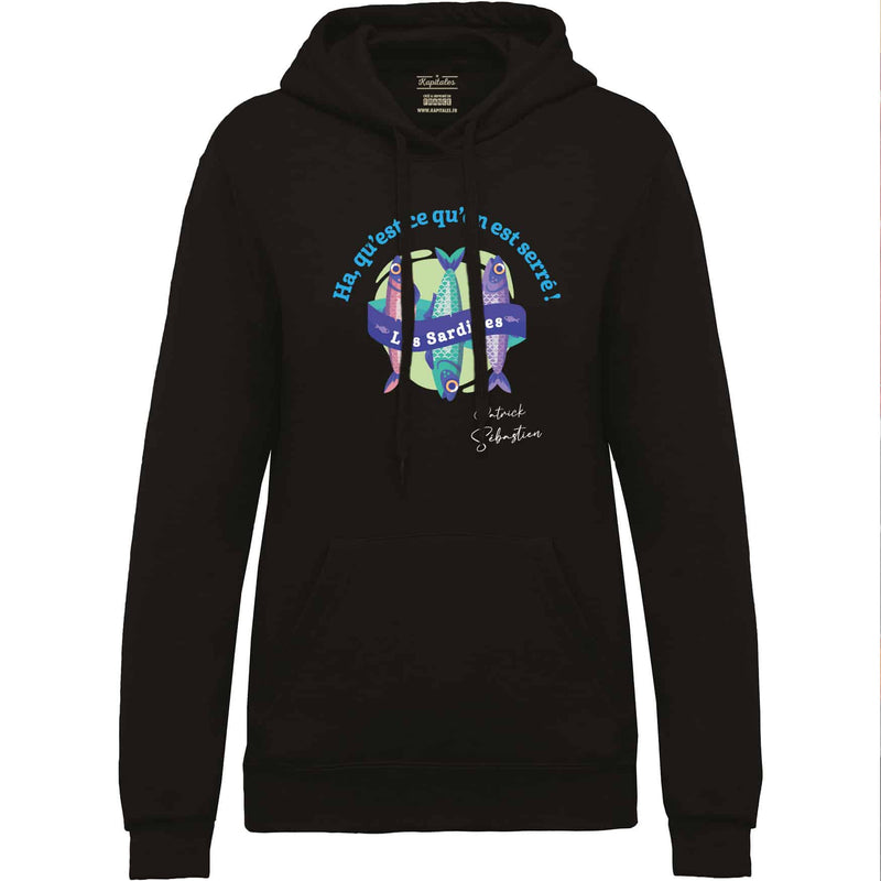 PATRICK SEBASTIEN WOMEN'S SWEATSHIRT "LES SARDINES"-3