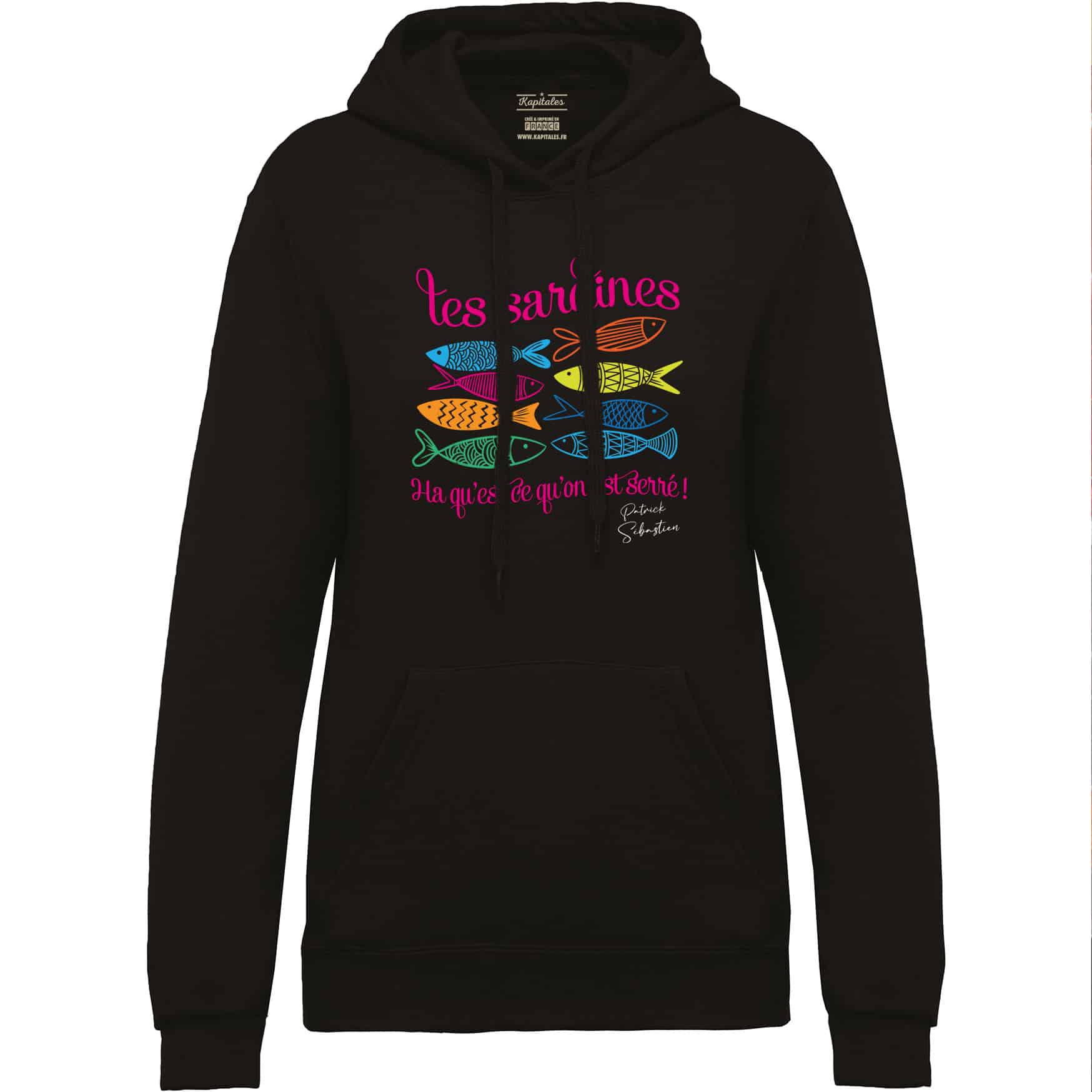 PATRICK SEBASTIEN WOMEN'S "LES SARDINES" MULTICOLORED SWEATSHIRT-3