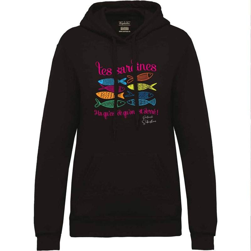 PATRICK SEBASTIEN WOMEN'S "LES SARDINES" MULTICOLORED SWEATSHIRT-3