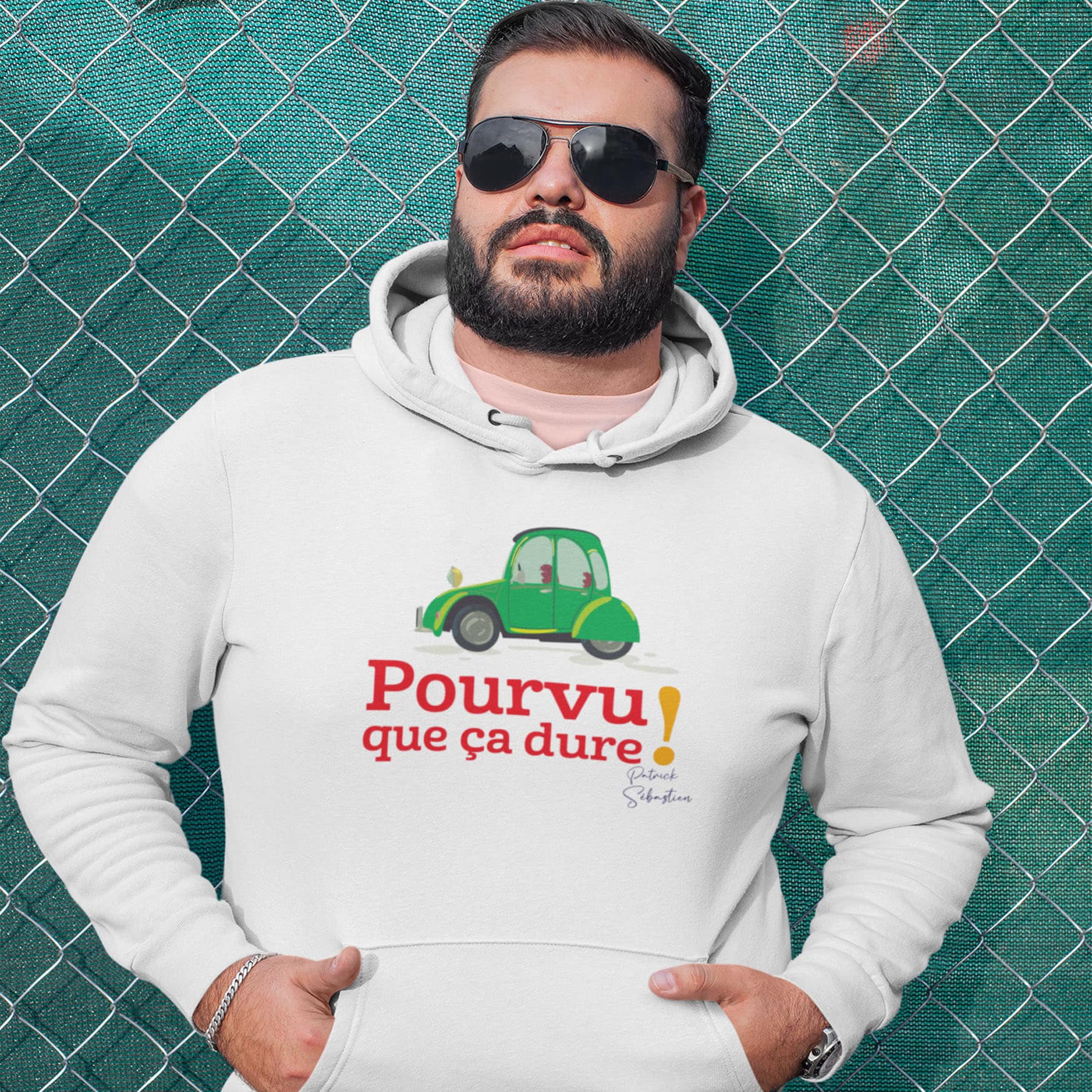 PATRICK SEBASTIEN MEN'S SWEATSHIRT "LONG LONG LIVE IT!"