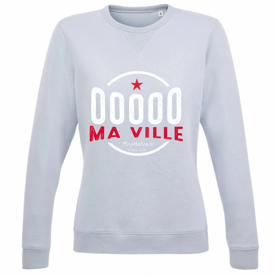 Sweat Col Rond Femme personnalisé-4