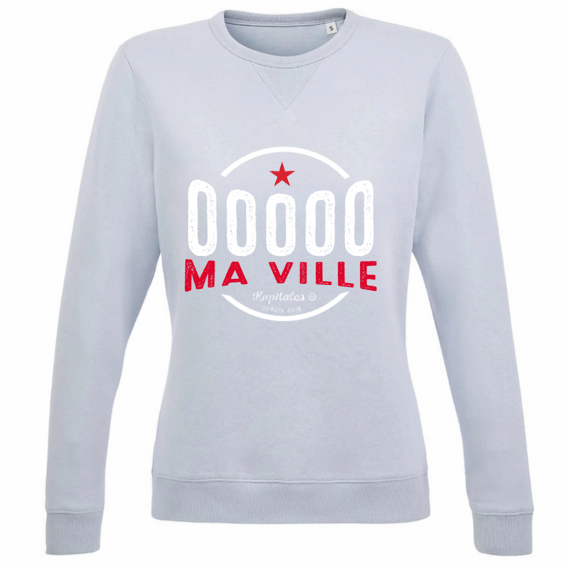 Sweat Col Rond Femme personnalisé-4