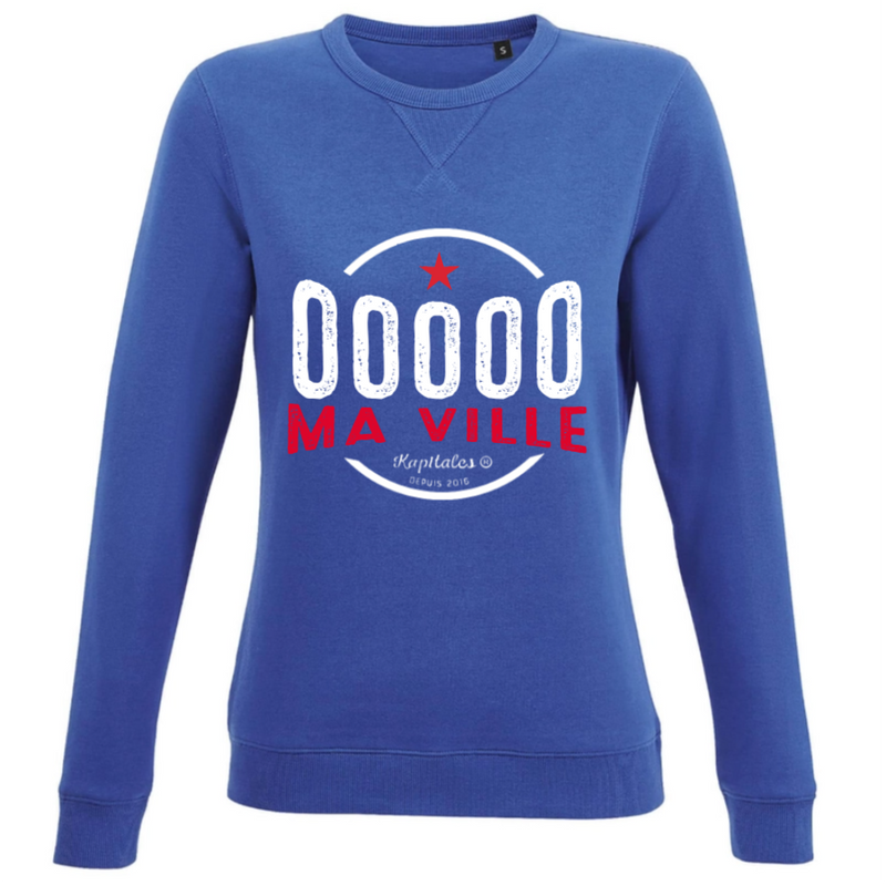 Sweat Col Rond Femme personnalisé-4