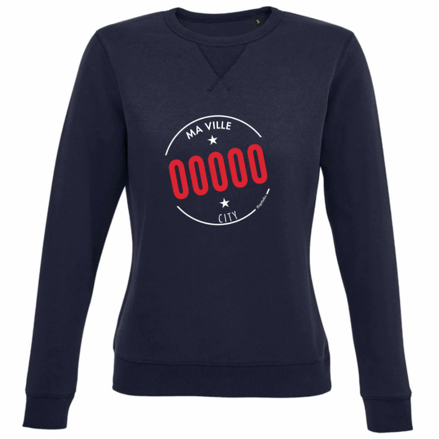 Sweat Col Rond Femme personnalisé-3