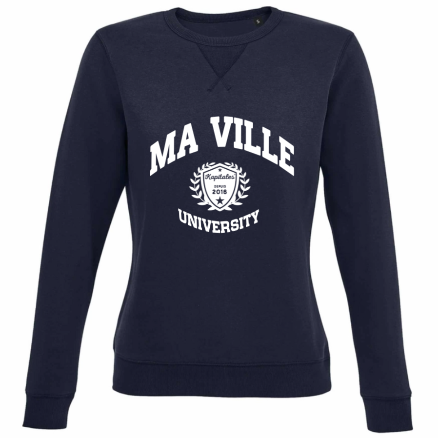 Sweat Col Rond Femme personnalisé-5