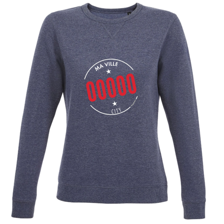Sweat Col Rond Femme personnalisé-3