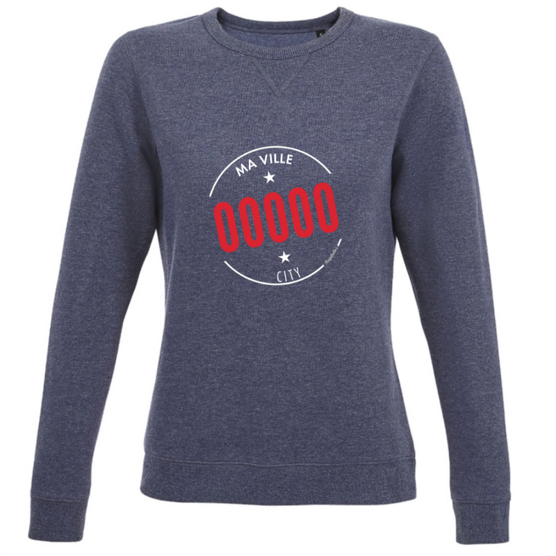 Sweat Col Rond Femme personnalisé-3