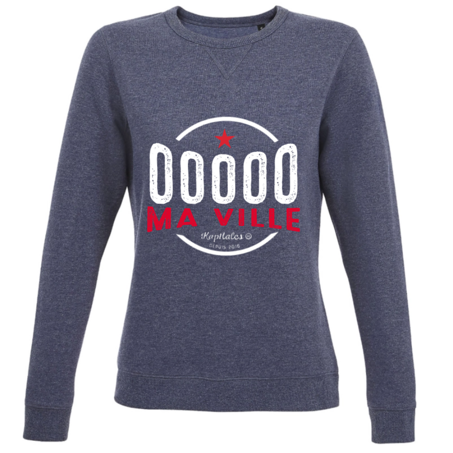 Sweat Col Rond Femme personnalisé-4