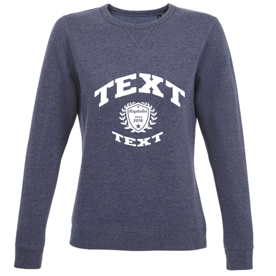 Sweat Col Rond Femme personnalisé-5