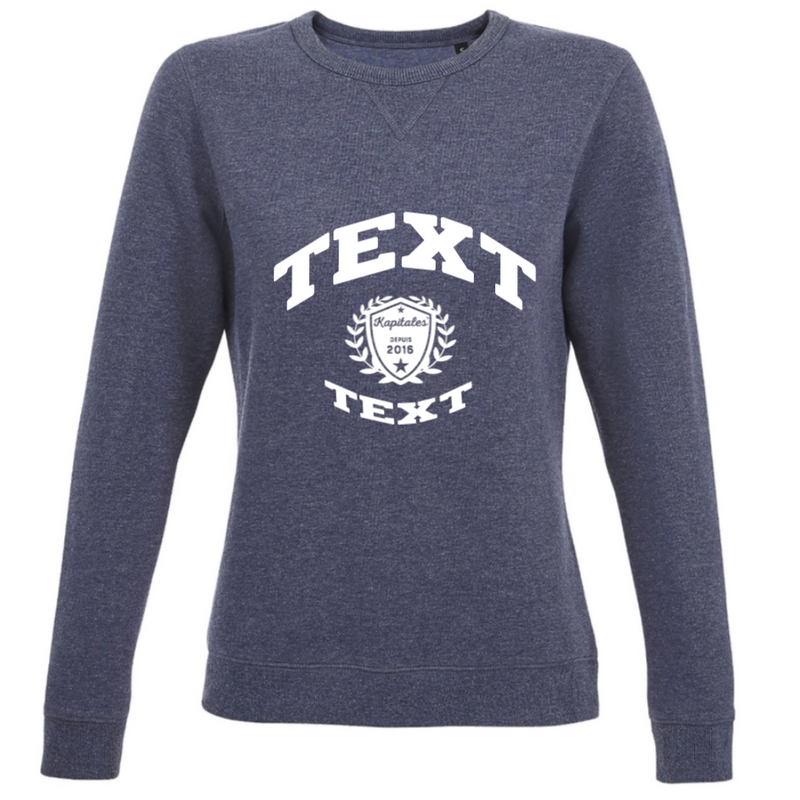 Sweat Col Rond Femme personnalisé-5