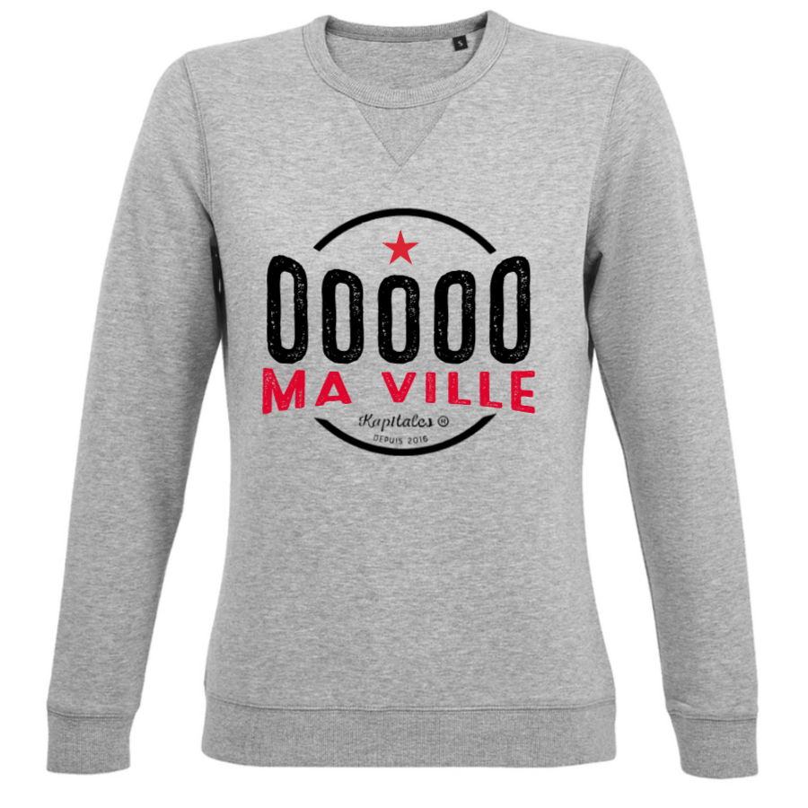 Sweat Col Rond Femme personnalisé-4