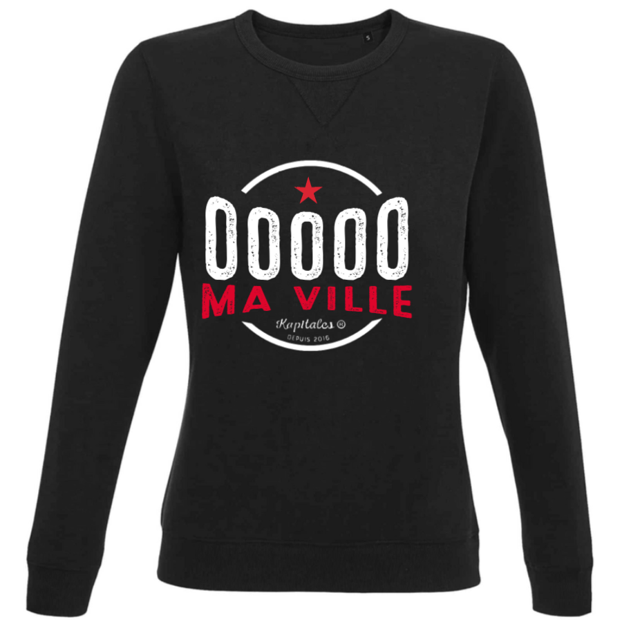 Sweat Col Rond Femme personnalisé-4