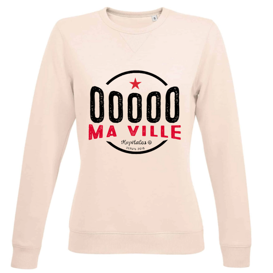Sweat Col Rond Femme personnalisé-4