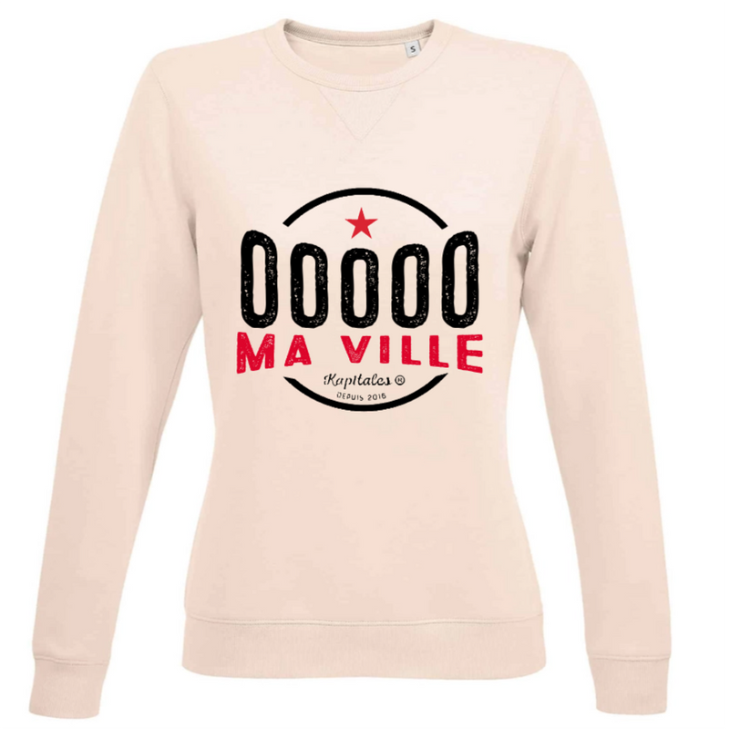 Sweat Col Rond Femme personnalisé-4