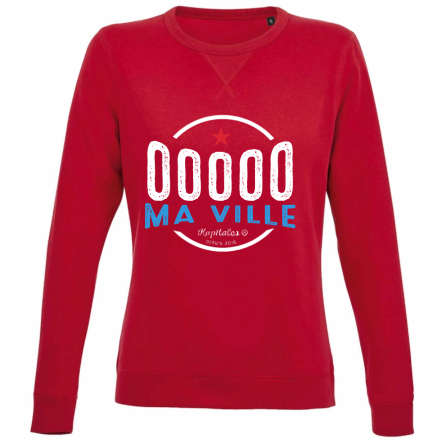 Sweat Col Rond Femme personnalisé-4
