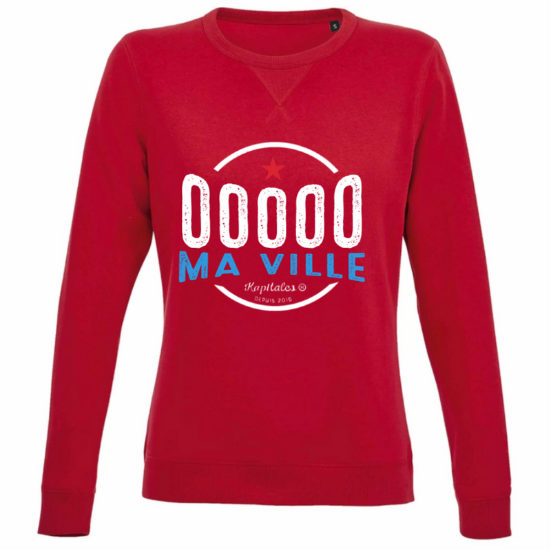 Sweat Col Rond Femme personnalisé-4
