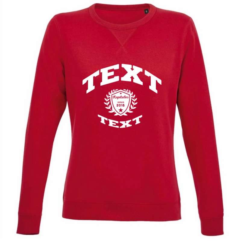 Sweat Col Rond Femme personnalisé-5