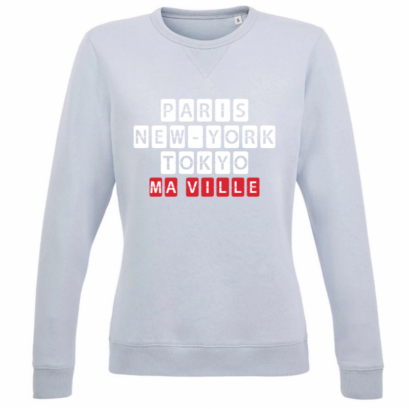 Sweat Col Rond Femme personnalisé-2