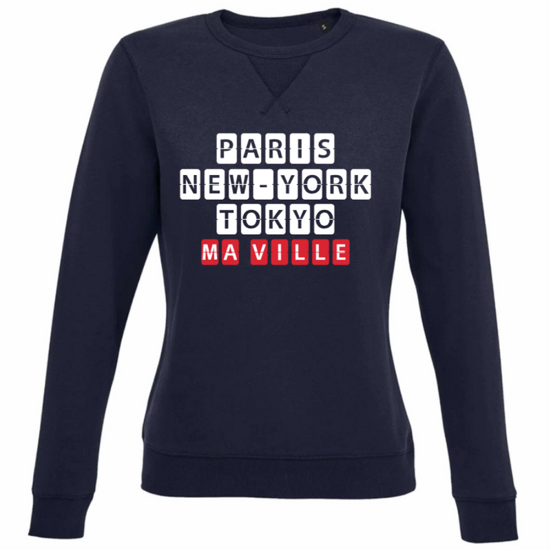 Sweat Col Rond Femme personnalisé-2