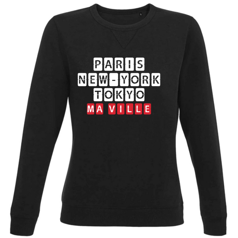 Sweat Col Rond Femme personnalisé-2