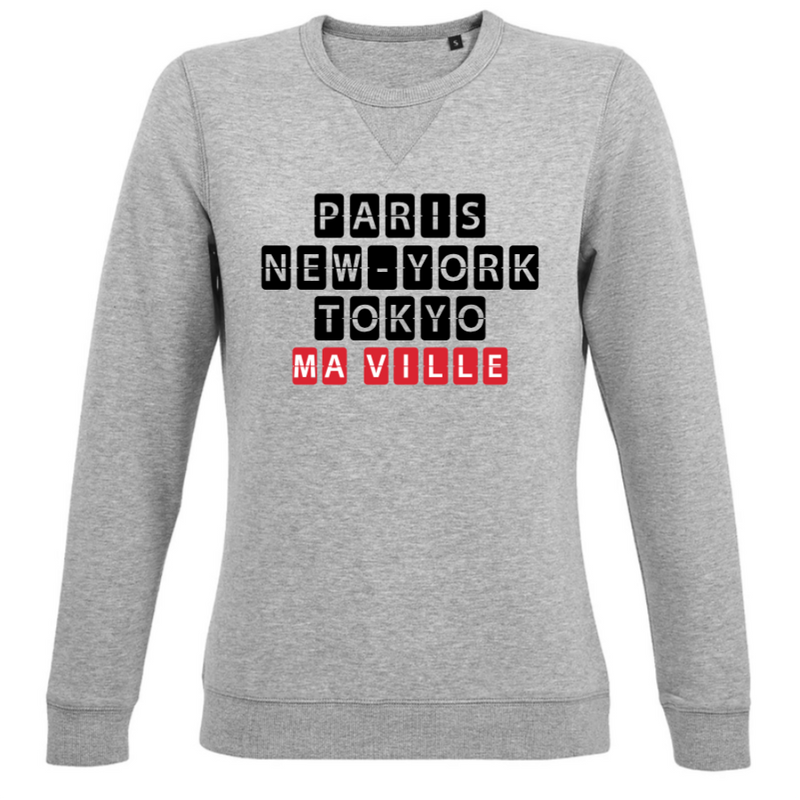 Sweat Col Rond Femme personnalisé-2