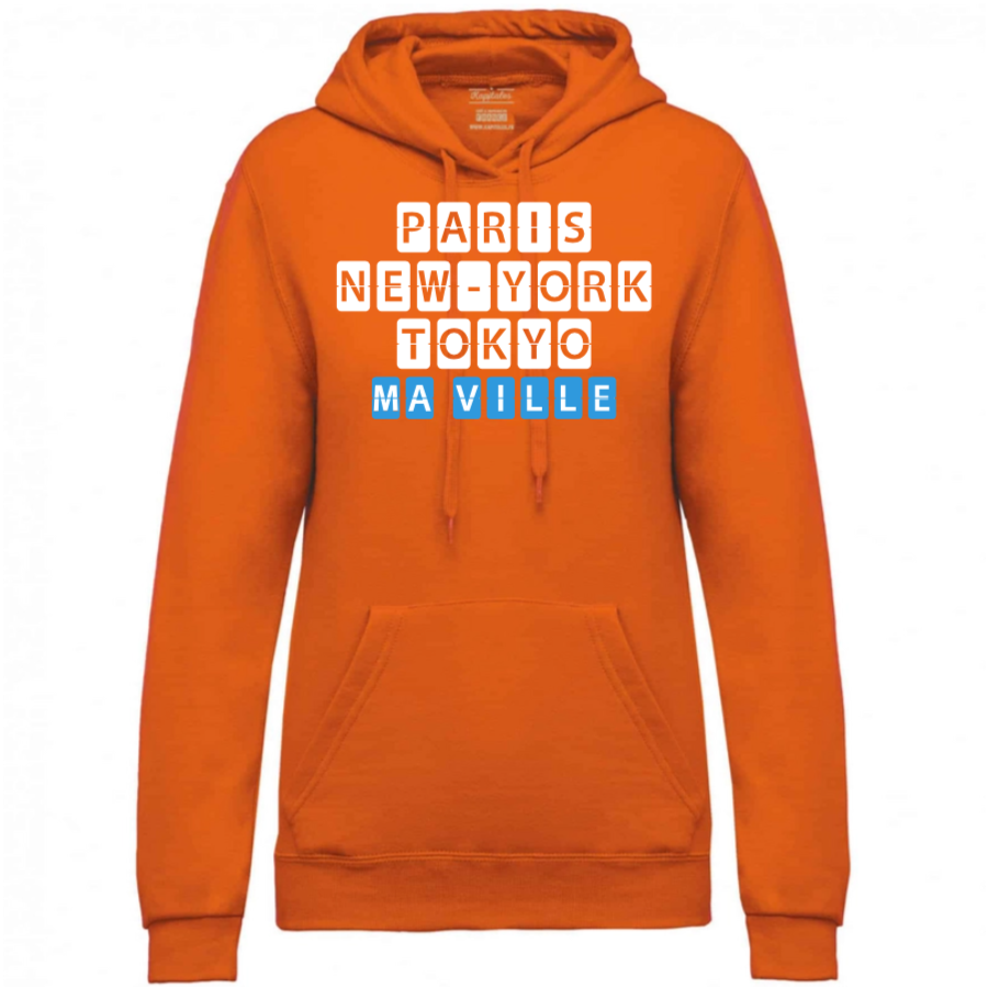 Sweat à Capuche Femme personnalisé