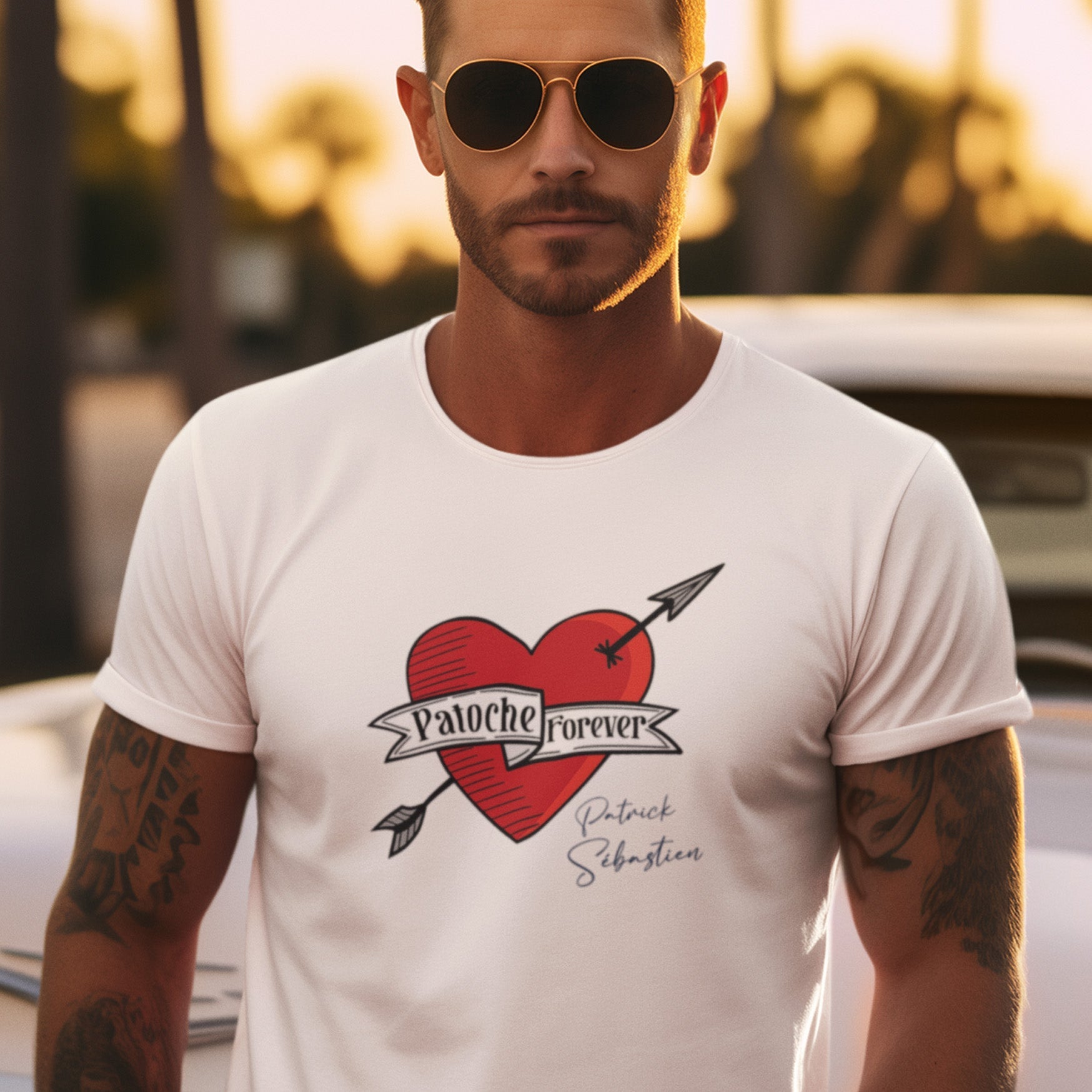 PATRICK SEBASTIEN “PATOCHE FOREVER” MEN’S T-SHIRT-1