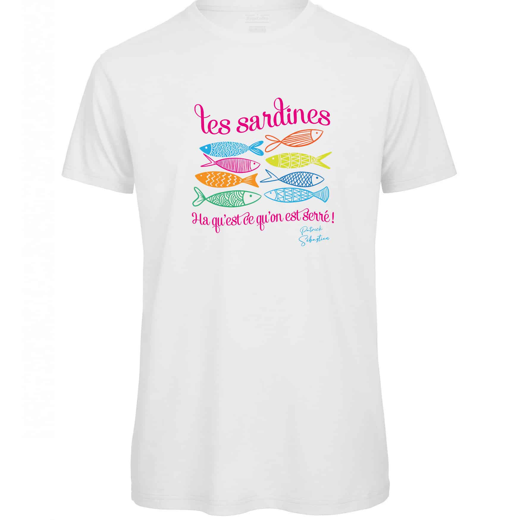 PATRICK SEBASTIEN "LES SARDINES" MULTICOLORED MEN'S T-SHIRT-2