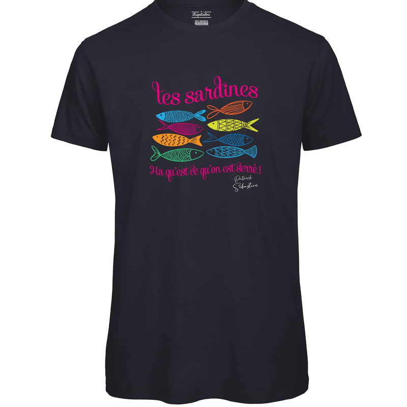PATRICK SEBASTIEN "LES SARDINES" MULTICOLORED MEN'S T-SHIRT-4