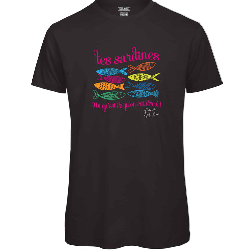 PATRICK SEBASTIEN "LES SARDINES" MULTICOLORED MEN'S T-SHIRT-3