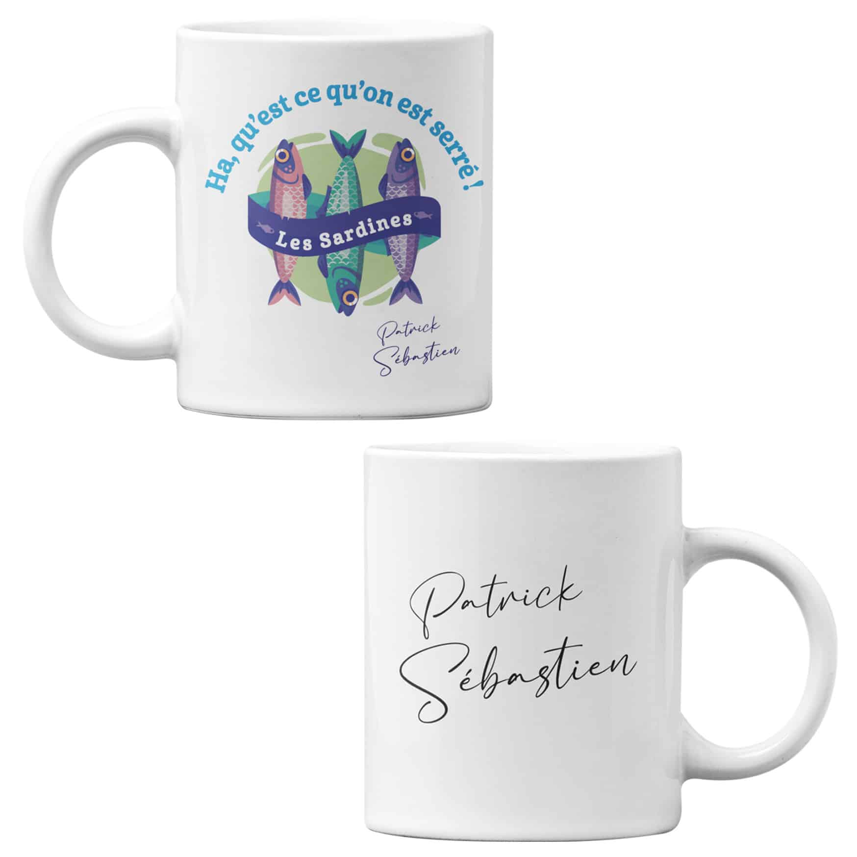 DUO OF MUGS PATRICK SEBASTIEN