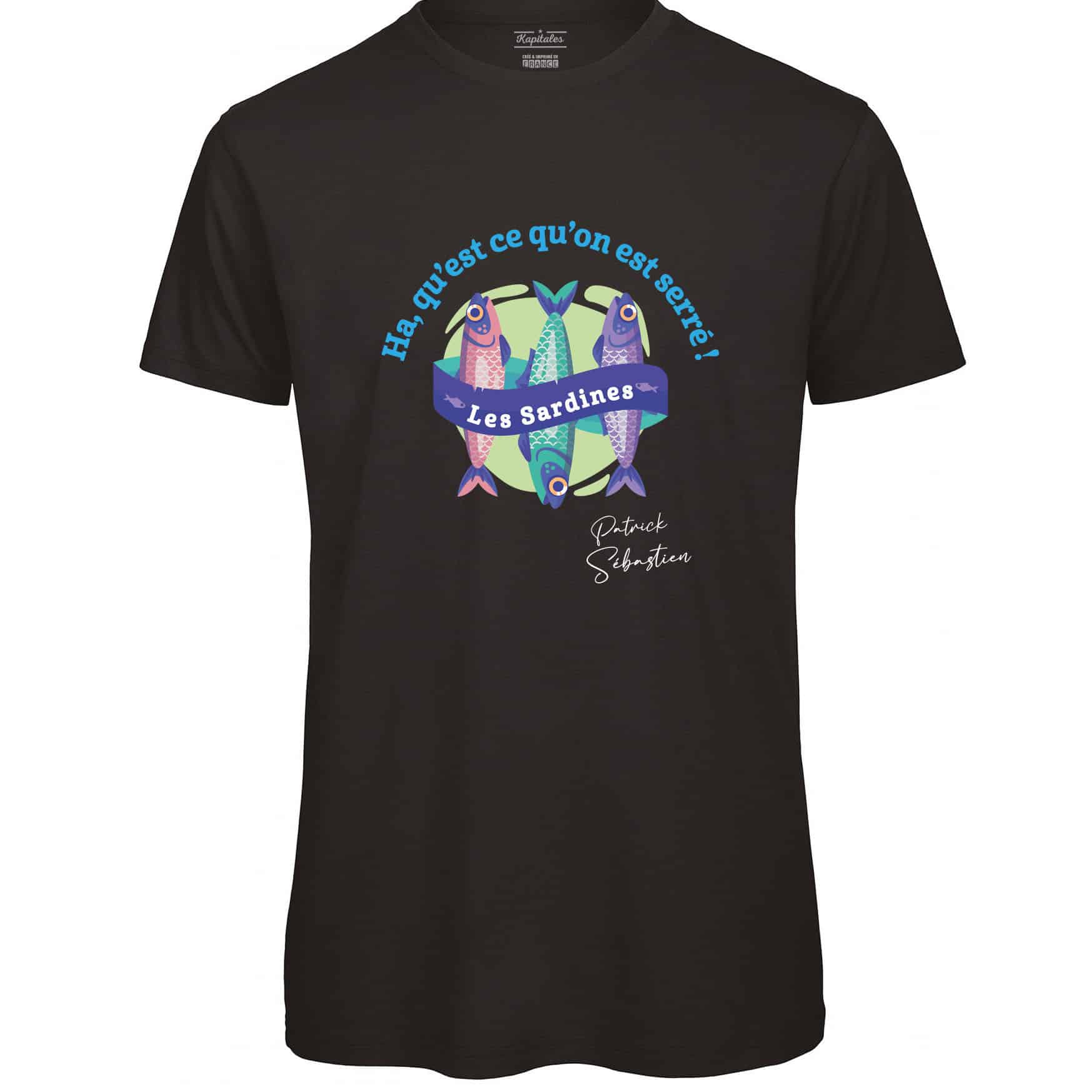 PATRICK SEBASTIEN "LES SARDINES" MEN'S T-SHIRT-3