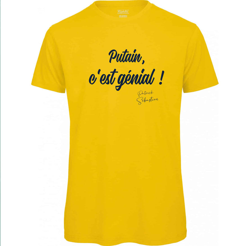 T-SHIRT HOMME PATRICK SEBASTIEN "PUTAIN C'EST GENIAL !"-8